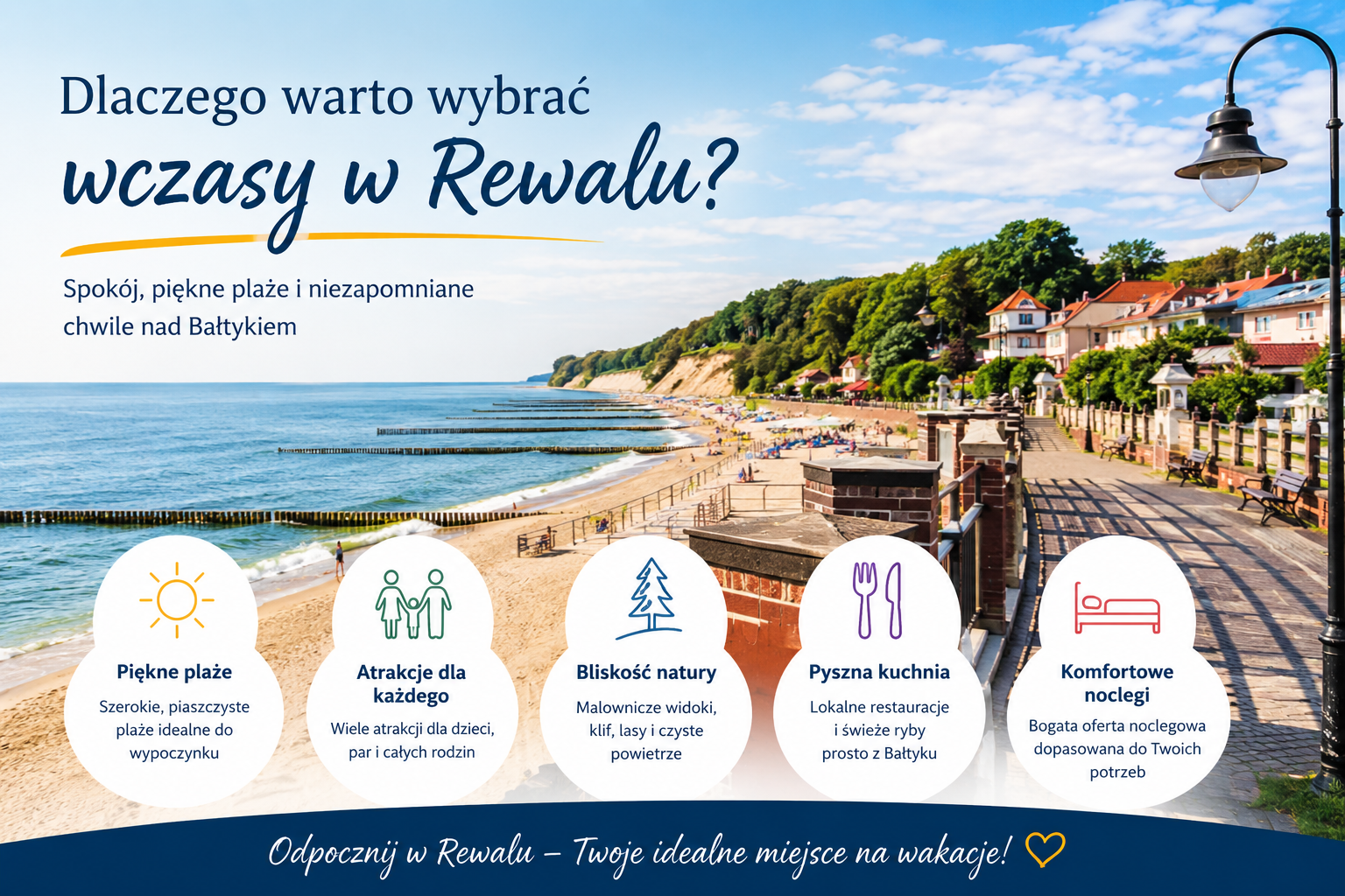 Dlaczego warto wybrać wczasy w Rewalu?